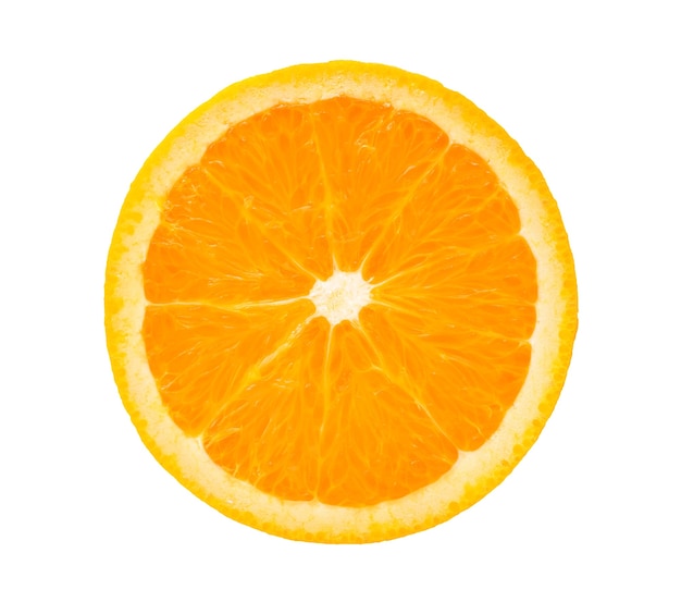 Fruits orange sur blanc