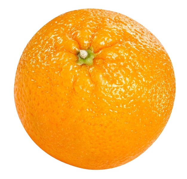 Fruits orange frais entiers isolés sur fond blanc Photo macro de qualité Orange Clipping Path