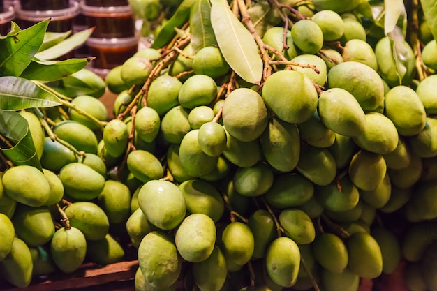 Fruits de pierre juteuses (drupes) du jardin