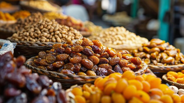 Fruits séchés sur le marché turc Snack alimentaire sain