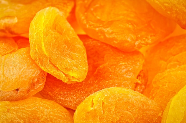 Fruits secs d'abricot comme texture