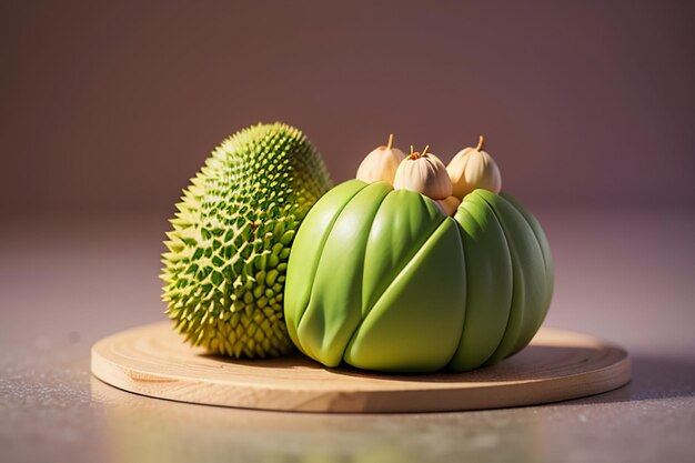 Fruits tropicaux durian délicieux fruits importés étrangers coûteux papier peint durian fond