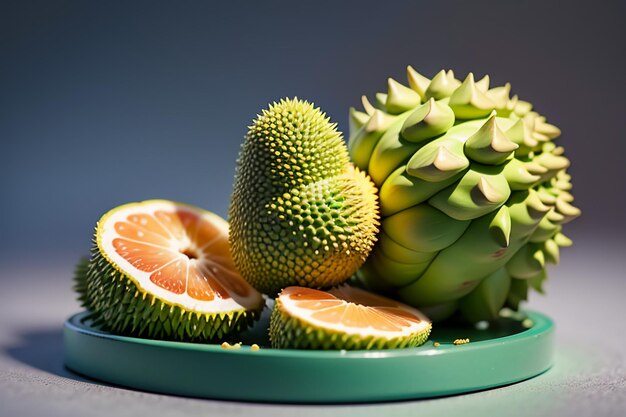 Fruits tropicaux durian délicieux fruits importés étrangers coûteux papier peint durian fond