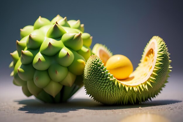 Fruits tropicaux durian délicieux fruits importés étrangers coûteux papier peint durian fond