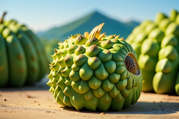 Fruits tropicaux durian délicieux fruits importés étrangers coûteux papier peint durian fond