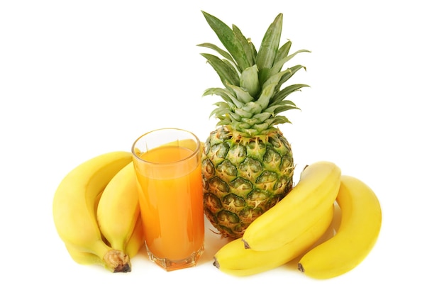 Fruits tropicaux frais et jus