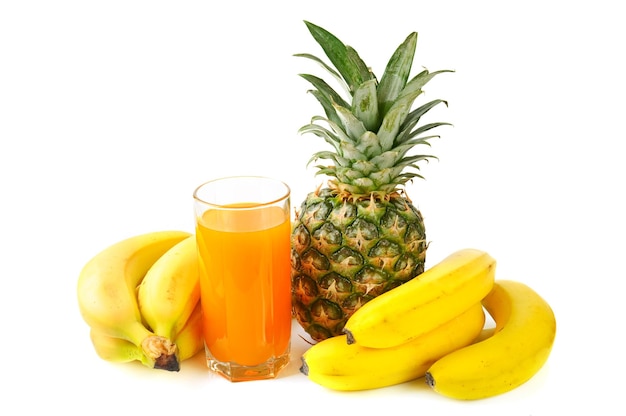 Fruits tropicaux frais et jus