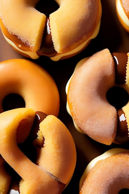 Fruity Fiesta Donuts glacé avec des baies et arrosé de miel