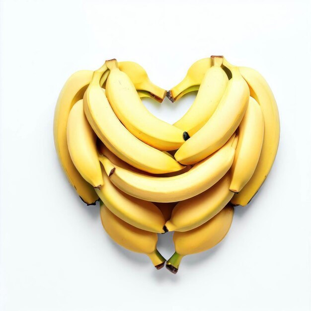 Photo fruity fusion banana heart avec ia générative