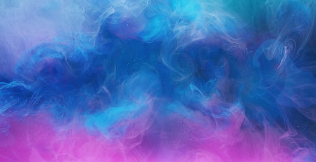 Fuite de smog sort de sorcellerie mélange de vapeur bleu magenta