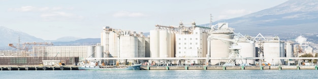 Fuji de montagne et usine