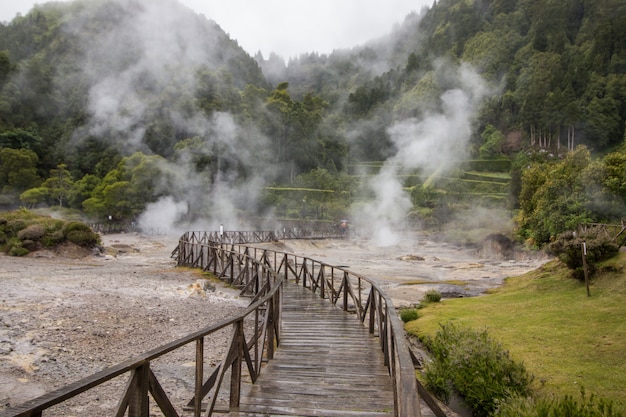 Fumarolas près de Furnas