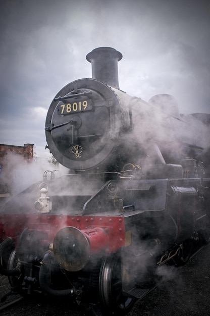 Fume émise par la locomotive