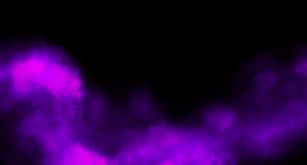 Fume rose sur un fond noir