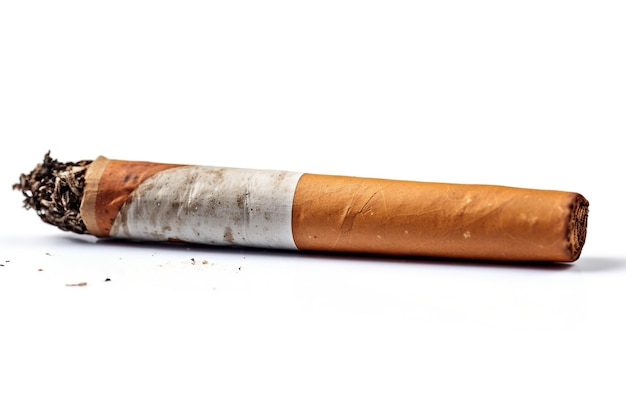 La fumée de cigarette isolée sur un fond blanc