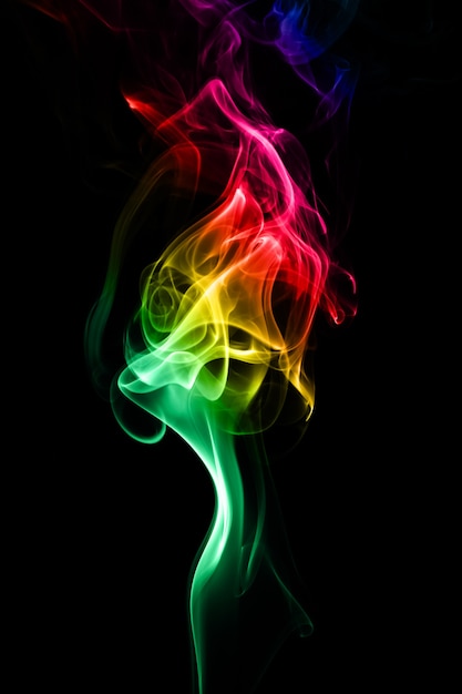 fumée colorée