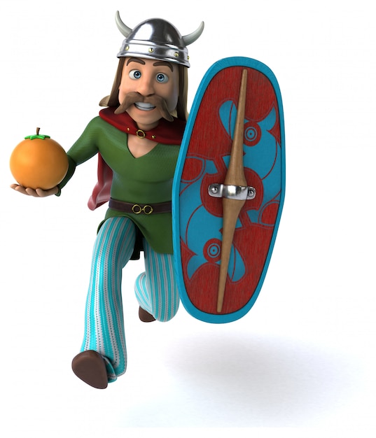 Fun Gaul 3D Illustration