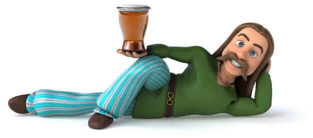 Fun Gaul 3D Illustration