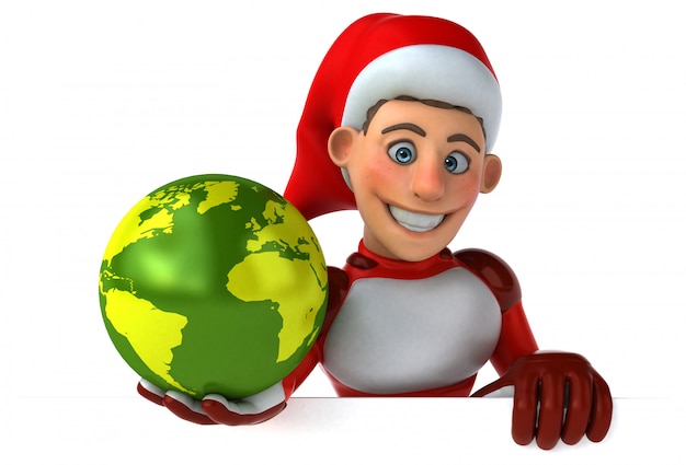 Fun Super Santa Claus - personnage 3D