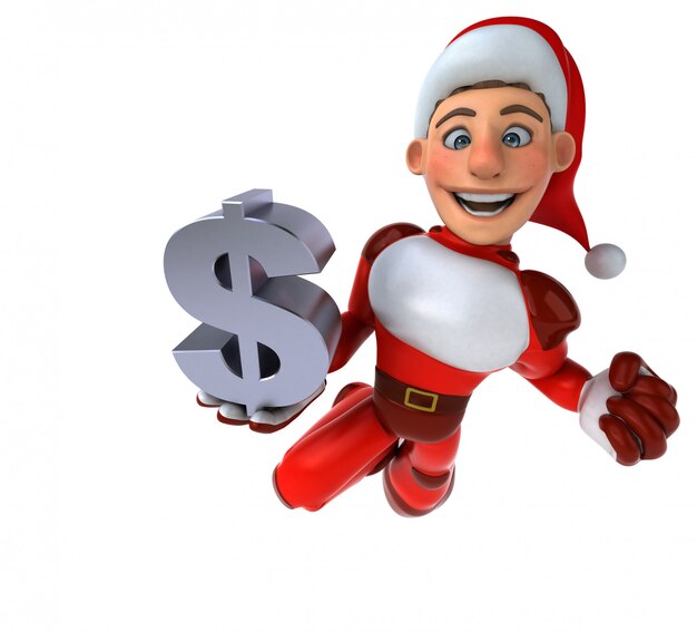 Fun Super Santa Claus - personnage 3D