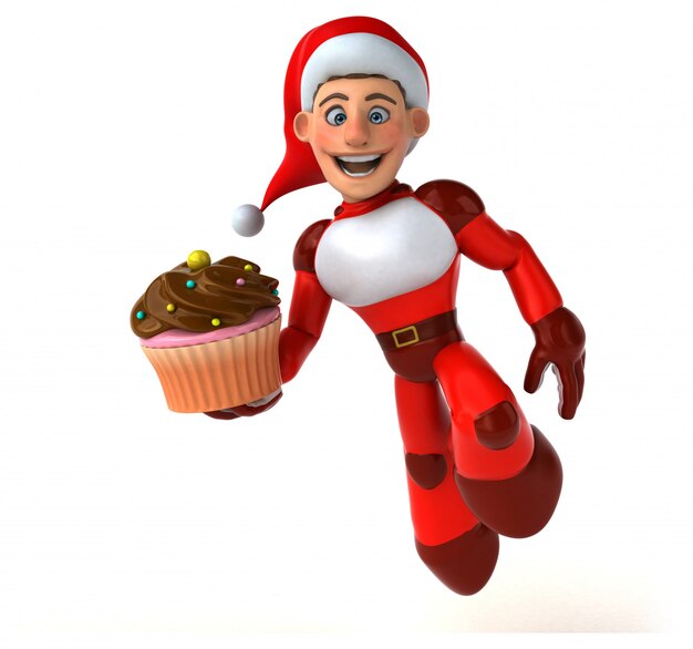 Fun Super Santa Claus - personnage 3D