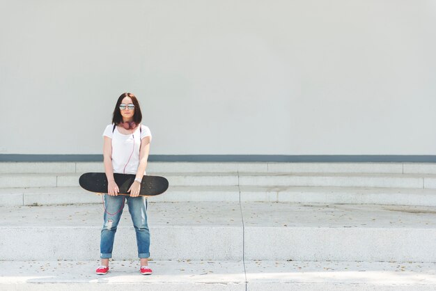 Funky Fresh Hipster Enjoyment Concept de planche à roulettes