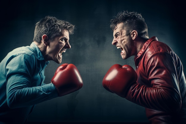 Photo la fureur déchaînée, la colère emballée, le coup de boxe.