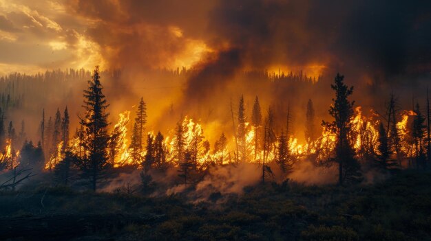 La fureur de la nature déchaînée Un incendie sauvage dévore des maisons forestières en danger Les communautés font face à une catastrophe