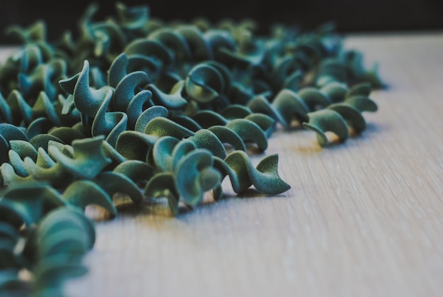 Fusilli sans gluten à la spiruline