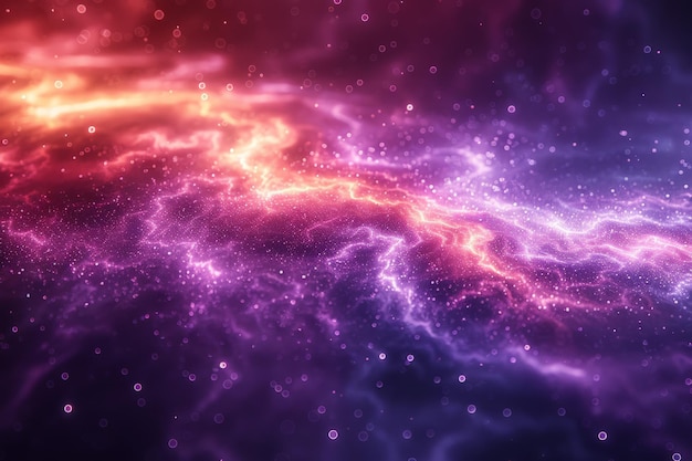 Une galaxie colorée remplie d'étoiles et de poussière