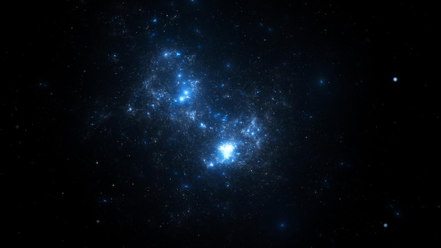 Galaxie des milliards d'étoiles et de planètes Nébuleuse cosmique dans l'univers infini Lumière d'étoiles lointaines et de galaxies à des milliards d'années-lumière de la Terre rendu 3d