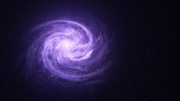 Photo galaxie spirale au fond de l'univers