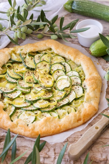 Galette aux courgettes