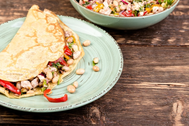 Galette De Sarrasin, Quesadilla Mexicaine.