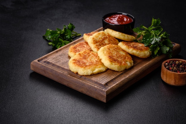 Galettes de pommes de terre Beignets de légumes latkes pommes de terre rissolées Pancakes de légumes