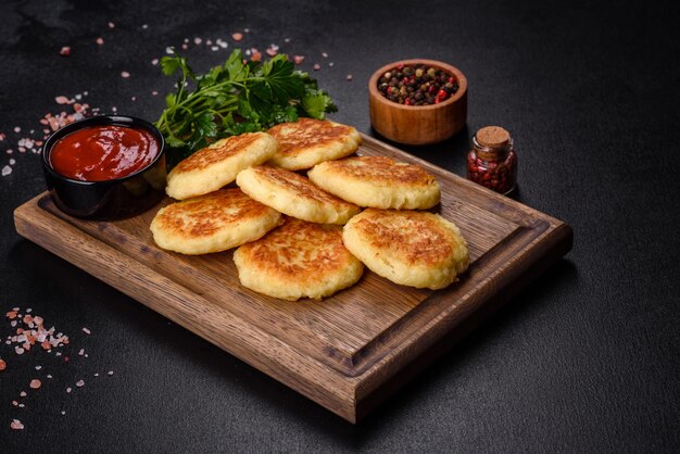 Galettes de pommes de terre Beignets de légumes latkes pommes de terre rissolées Pancakes de légumes