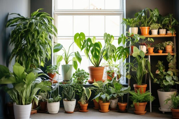 Une gamme de plantes d'intérieur en pot