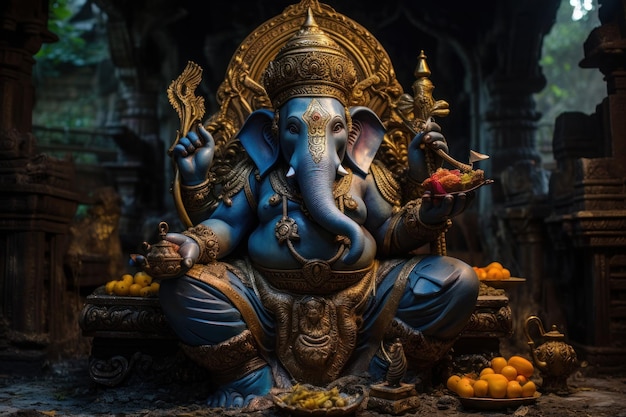 Ganesh une image importante pendant Diwali Generative AI