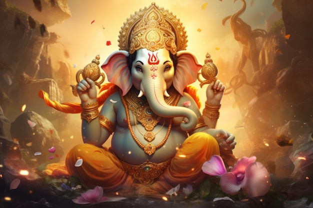 Ganesh une image importante pendant Diwali Generative AI