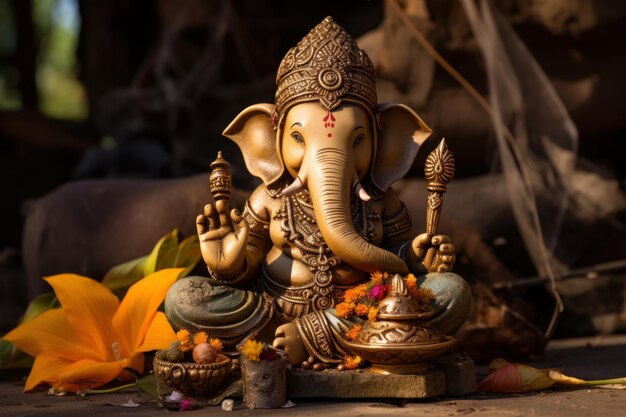 Ganesh une image importante pendant Diwali Generative AI