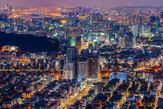 Gangnam City Dans la ville de Séoul, en Corée du Sud.