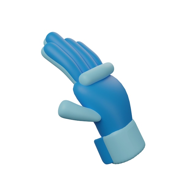 Photo gants 3d isolés