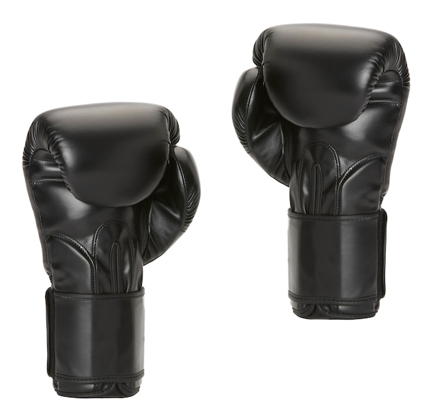 Gants de boxe par sur un blanc