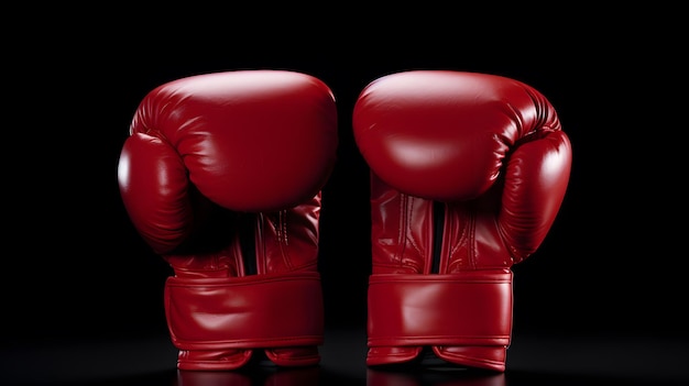 gants de boxe rouges