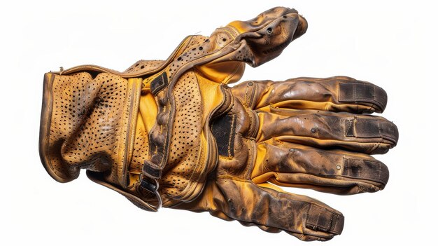 Gants de cuir jaunes