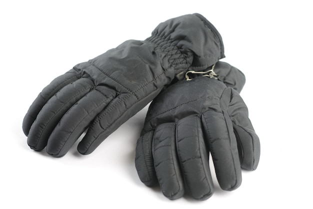 Gants d'hiver isolés sur fond blanc