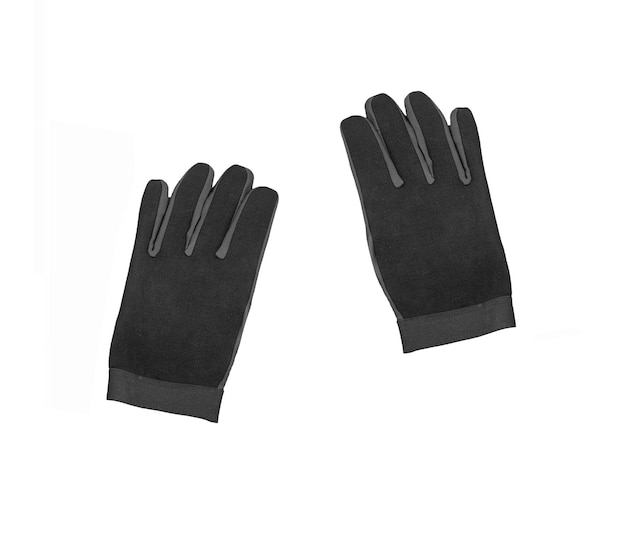 Gants isolés sur blanc