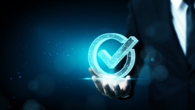 Photo garantie d'assurance de la certification du contrôle de la qualité standard
