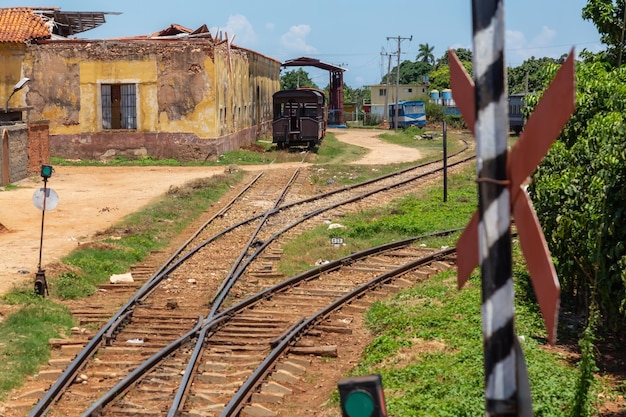 Gare abandonnée à Trinidad Cuba