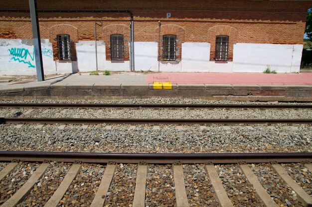 gare, gare, détail des chemins de fer en Espagne